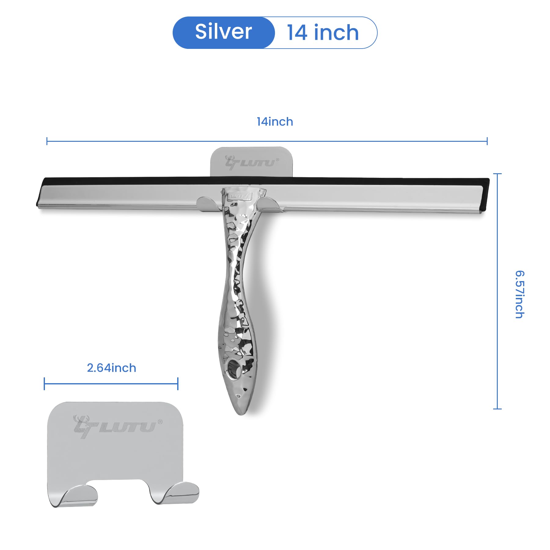 All Purpose Silicone Shower Squeegee for Shower Glass Door