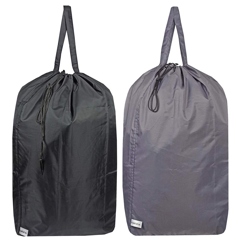 Washable Travel Laundry Bag with Handles and Drawstring (2 Count)