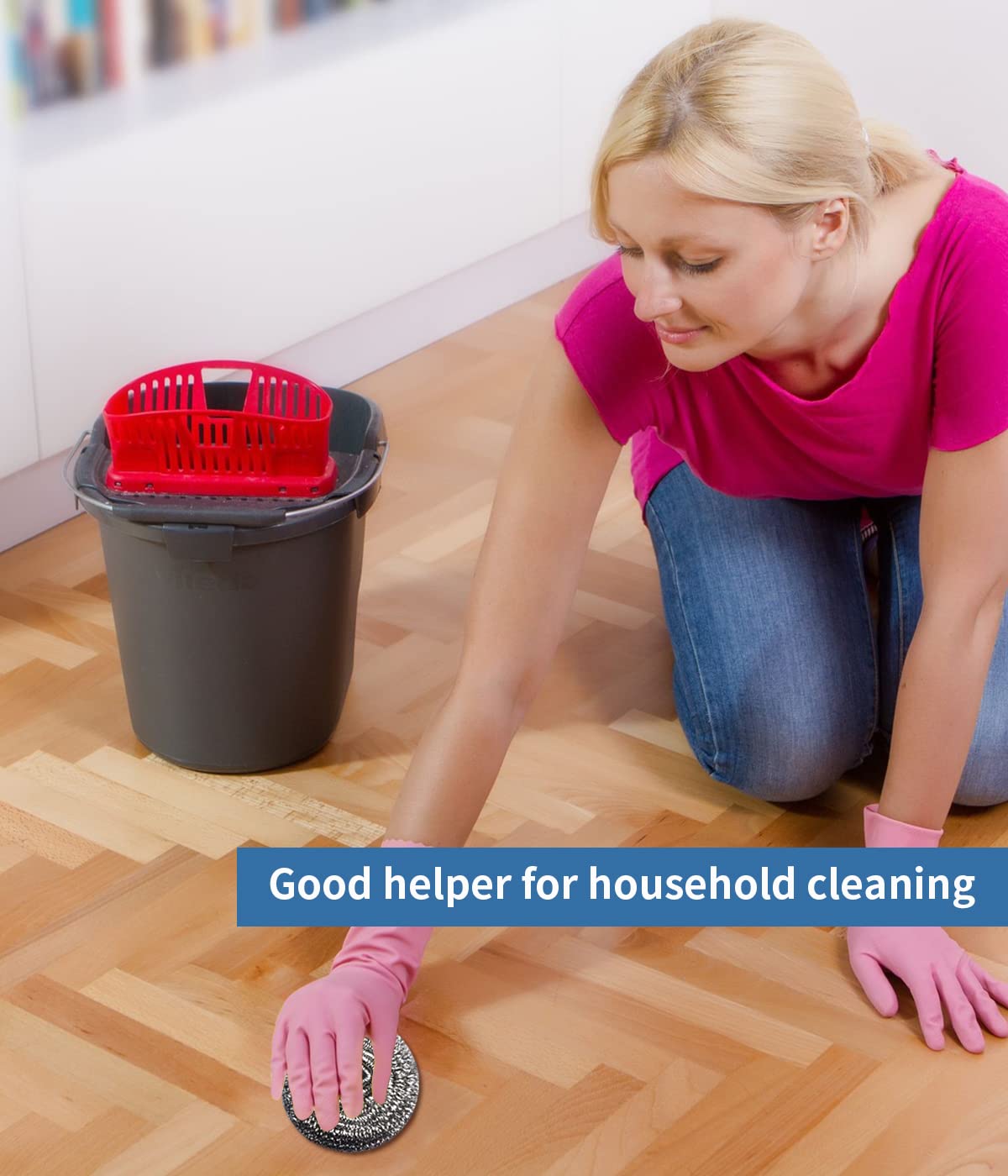 12Pcs Steel Wool Scrubber (12 Count)