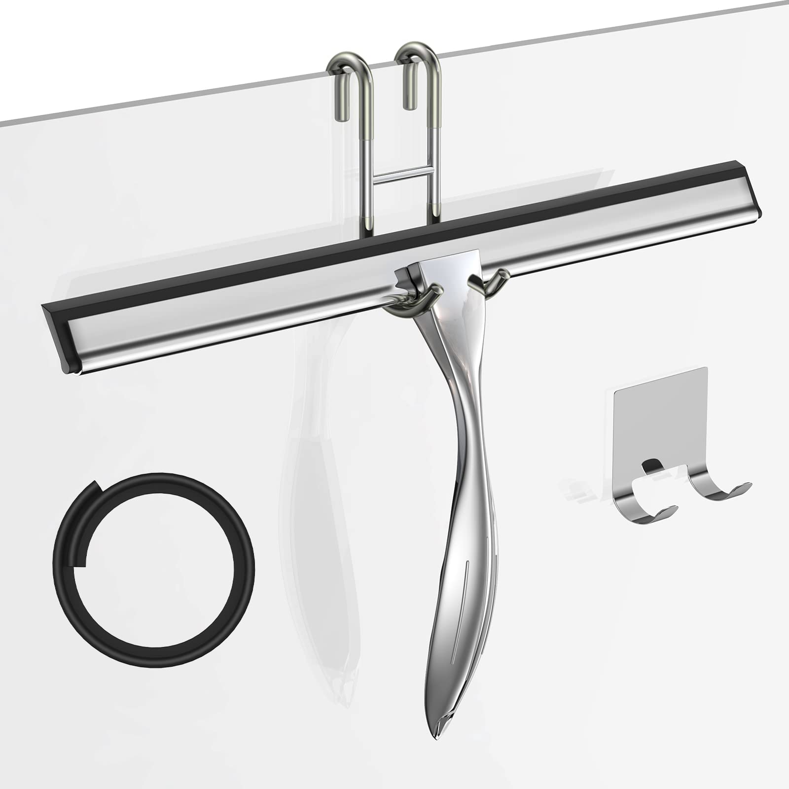 14 Inches Stainless Steel Shower Squeegee Set