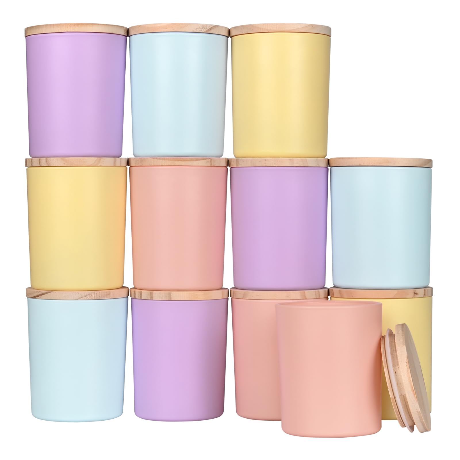 Thick Candle Jars for Making Candles 12 Pcs