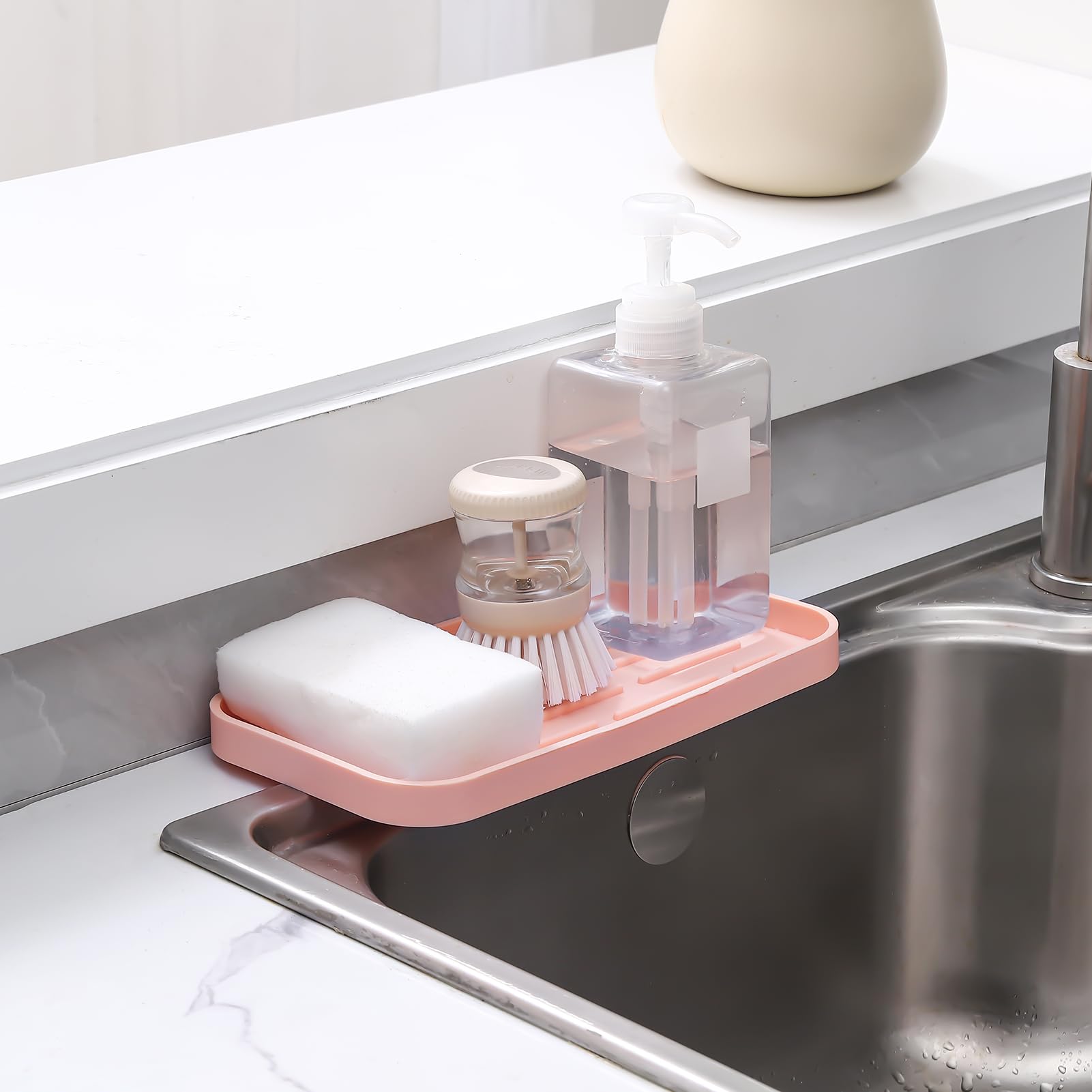 Silicone Kitchen Sink Organizer Tray for Multiple Usage