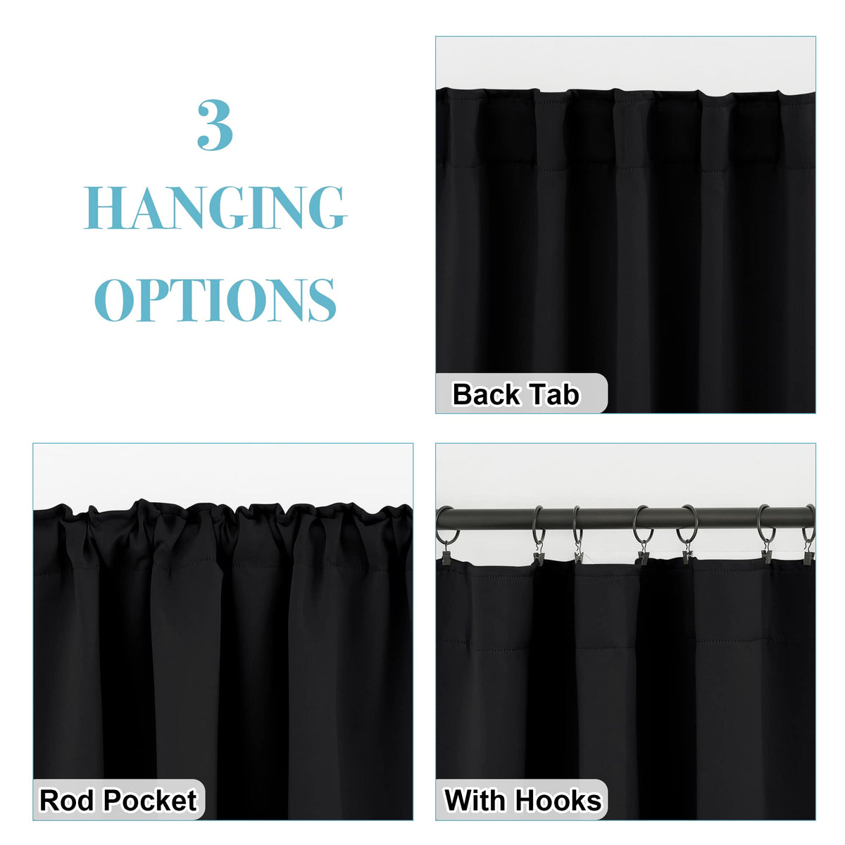 Small Window Curtains (2 Count)
