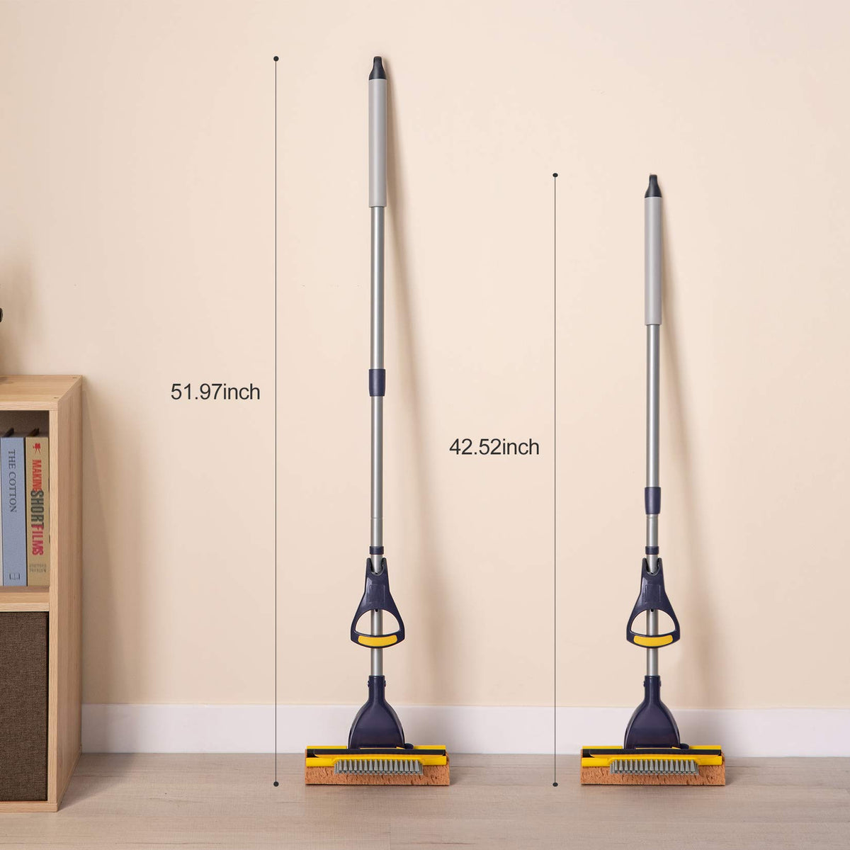 Sponge Mop Home Commercial Use Tile Floor Bathroom Garage Cleaning (3 Count)