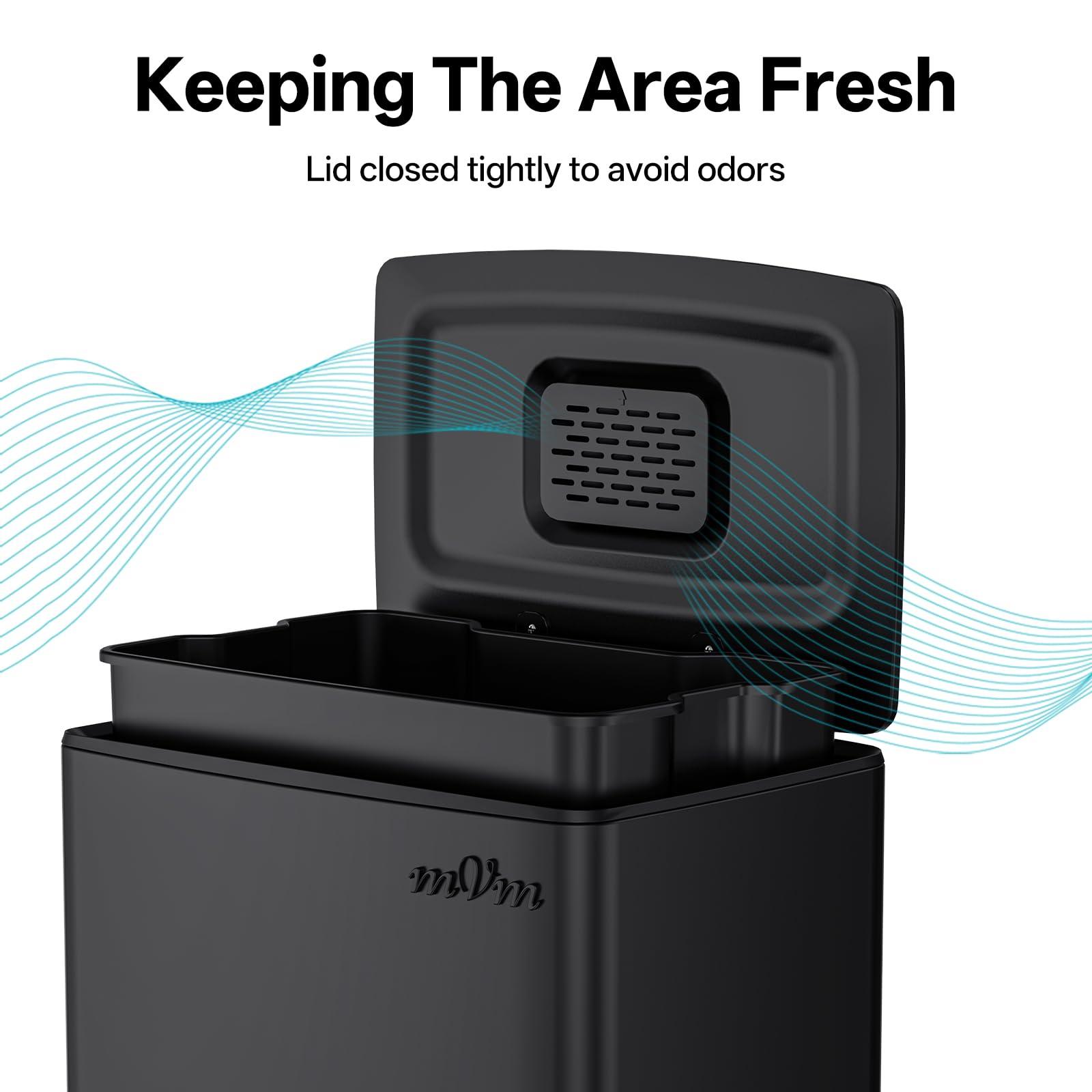 Black Trash Can