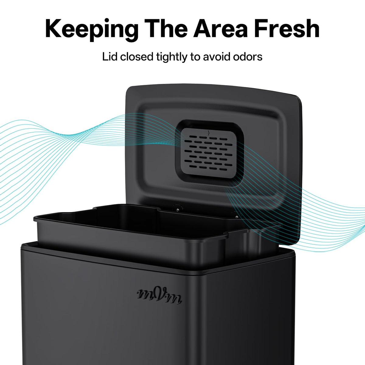 Black Trash Can
