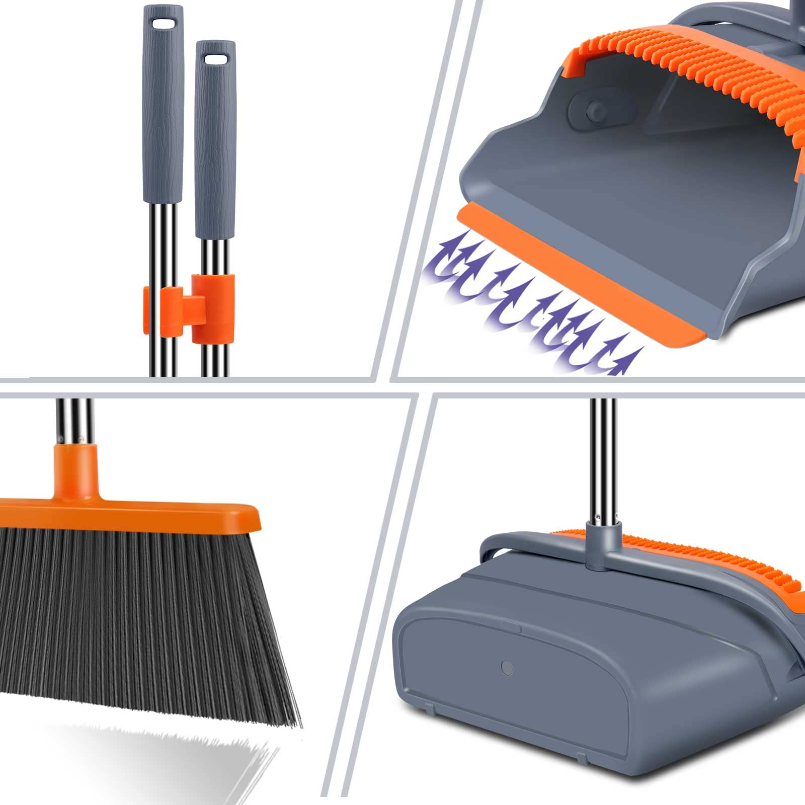 Upgrade Broom and Dustpan Set