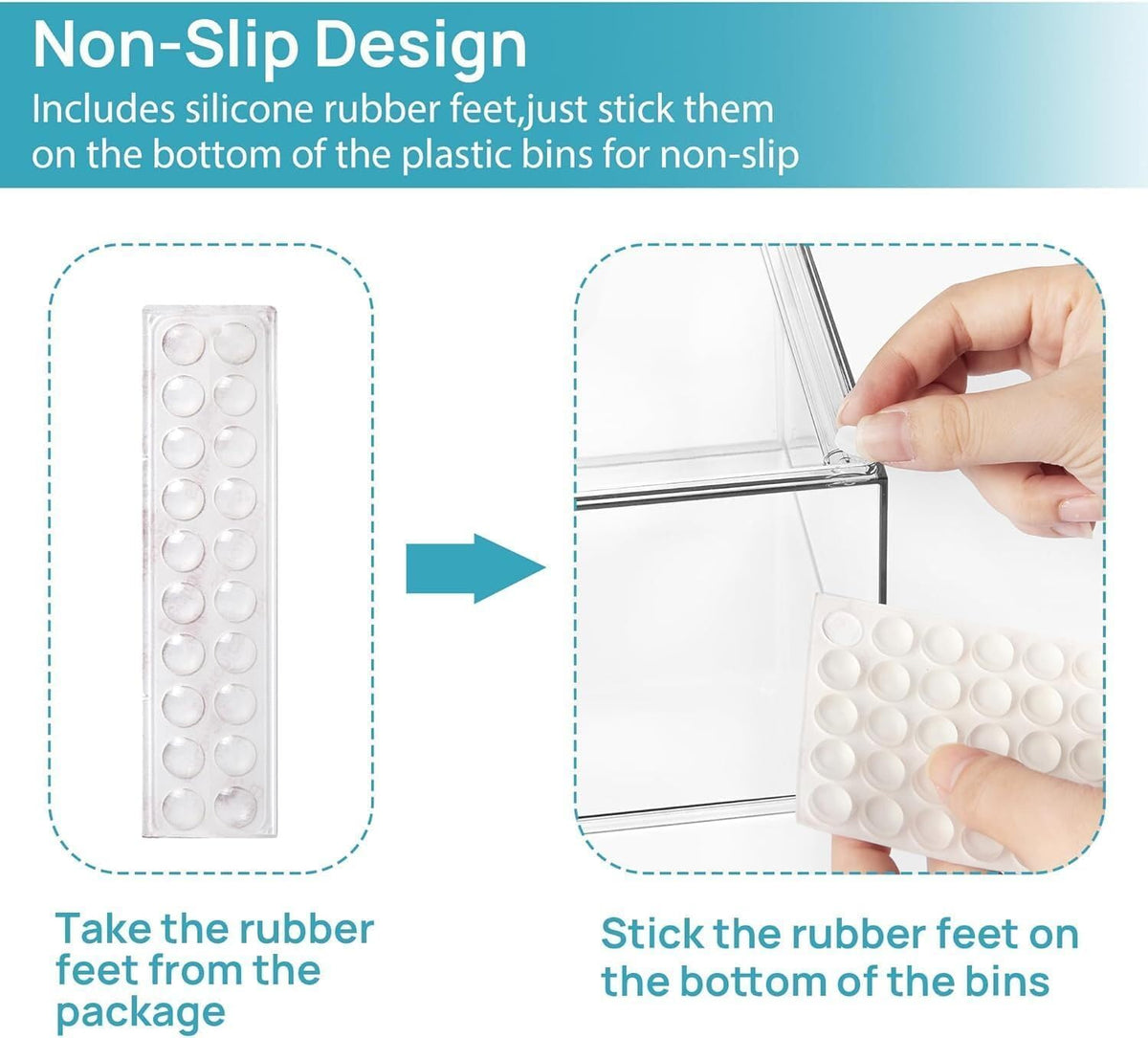 Clear Stackable Storage Drawers Set of 10 (10 Count)