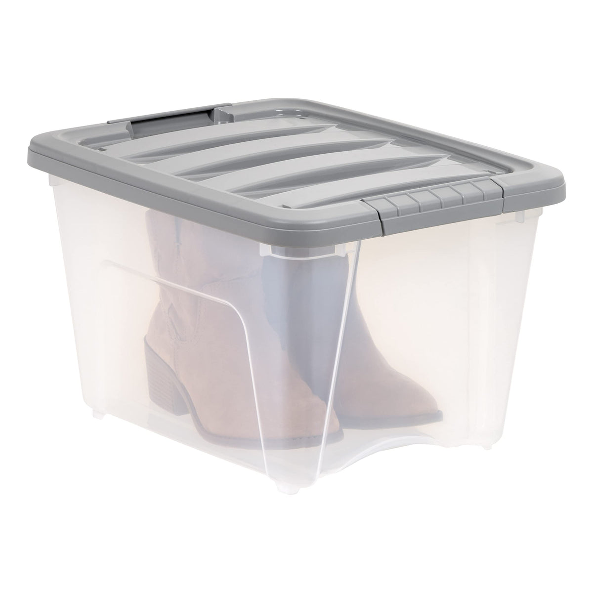 Plastic Storage Containers with Secure Latching Lids (6 Count)