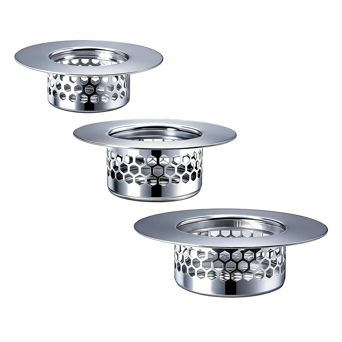 Bathroom Drain Strainers (3 Count)