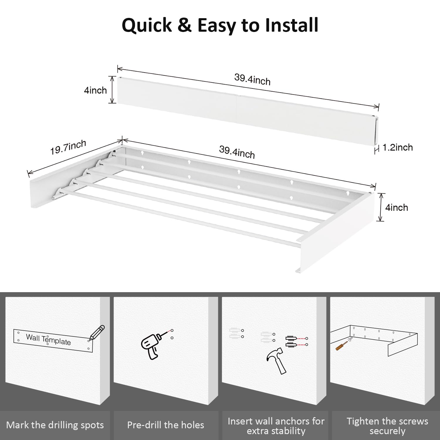 Laundry Drying Rack Collapsible