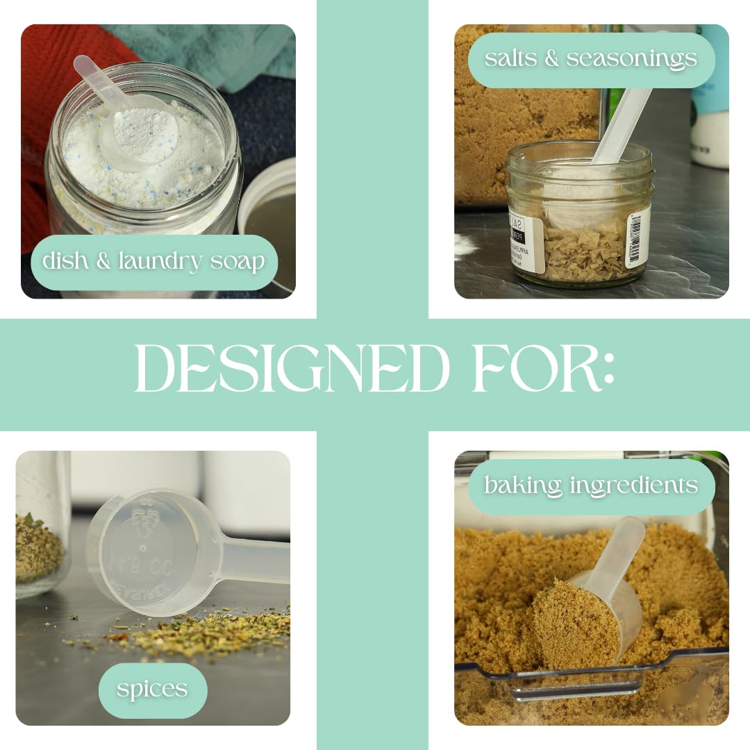 4 Pack 2 Tablespoon Plastic Measuring Scoop (4 Count)