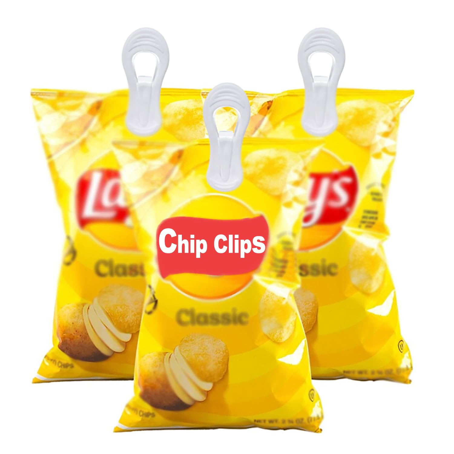 White Hanger Clips 50 Pack (50 Count)