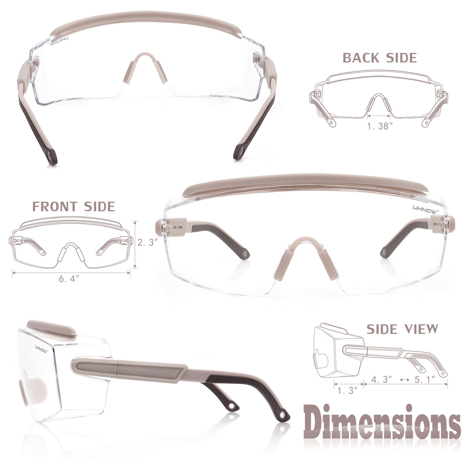 Safety Goggles Over Glasses