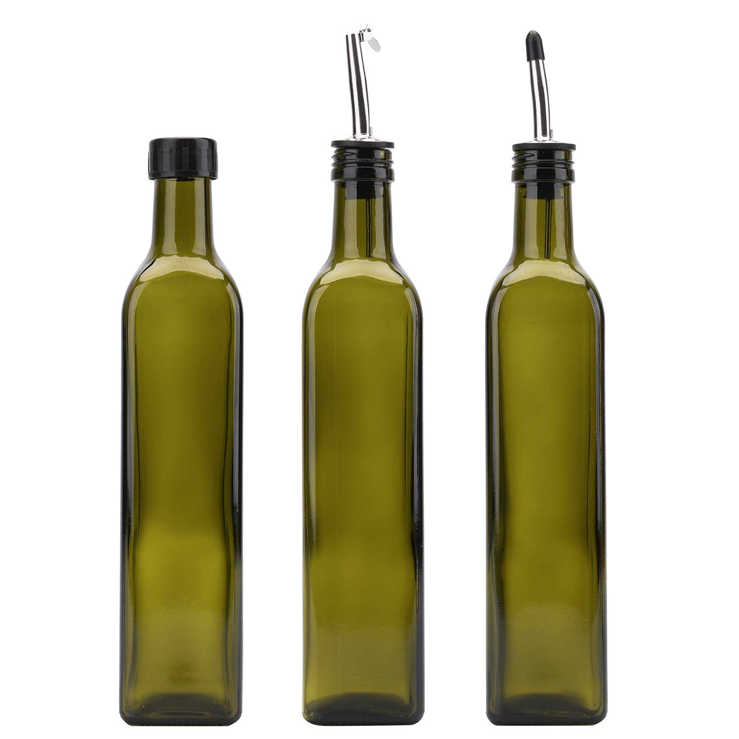 6 Pack 8 oz Glass Olive Oil Dispenser Bottles (6 Count)