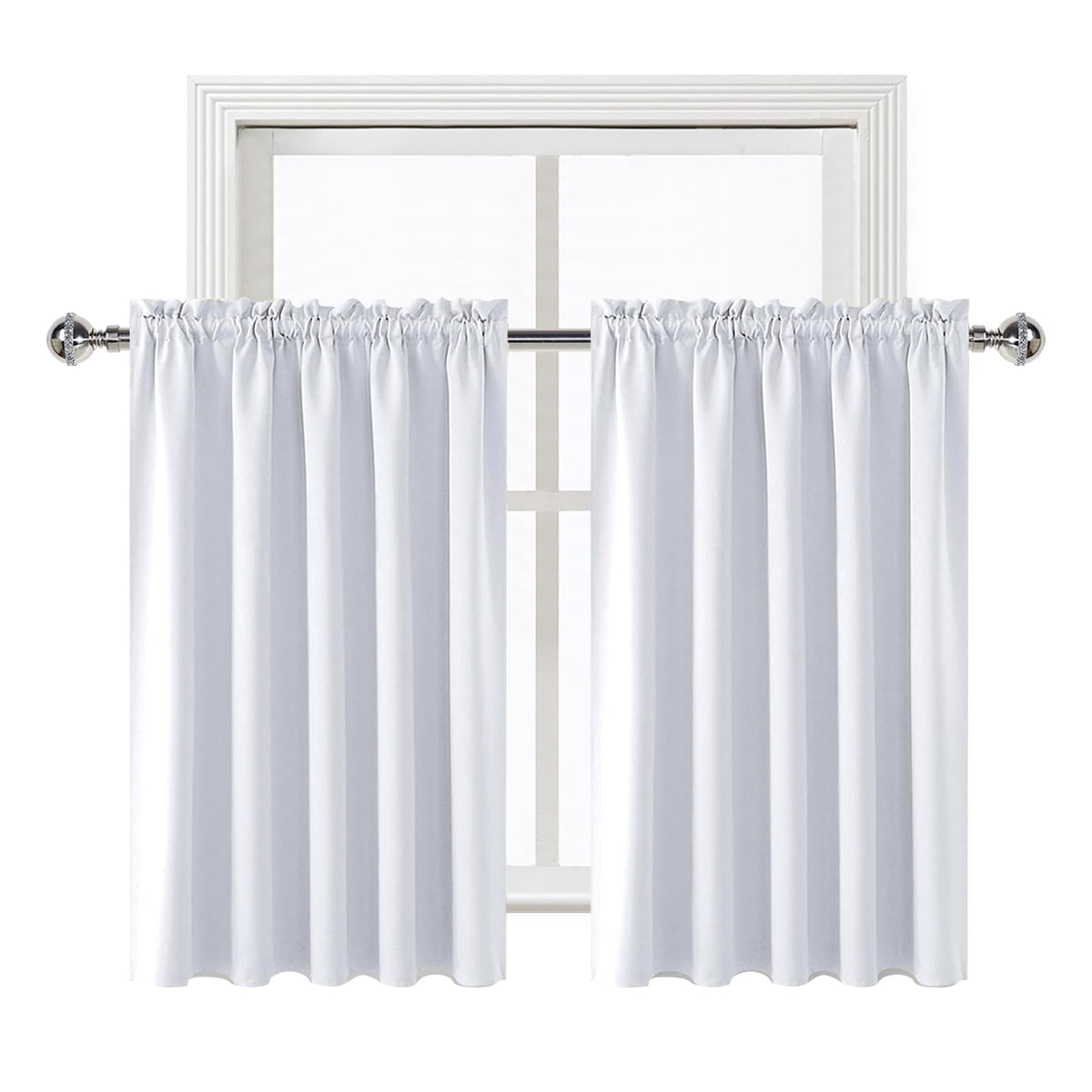 Short Blackout Curtains 52 x 36 Inch Long for Kitchen RV Bunk 2 Panels (2 Count)