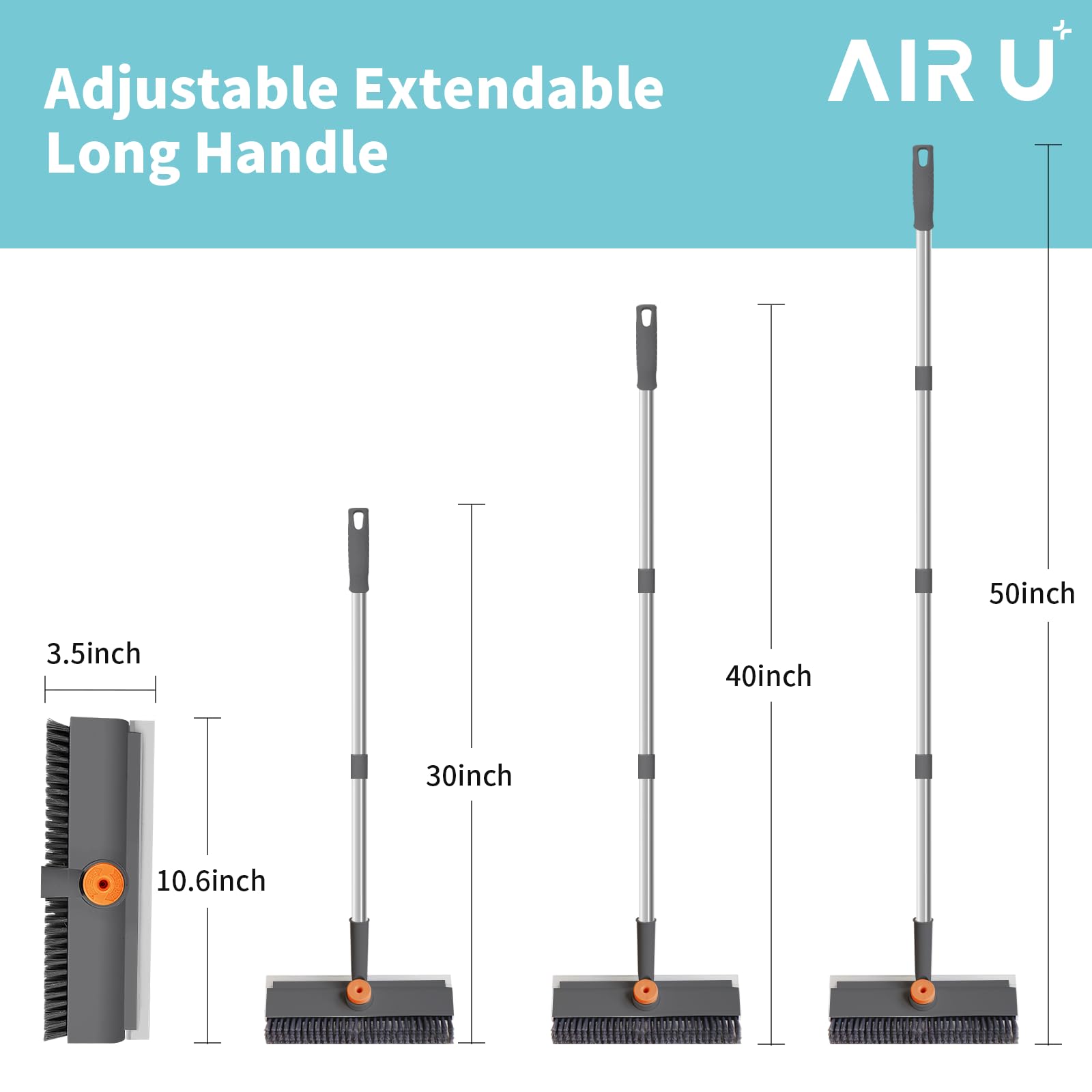 Floor Scrub Brush with Long Handle