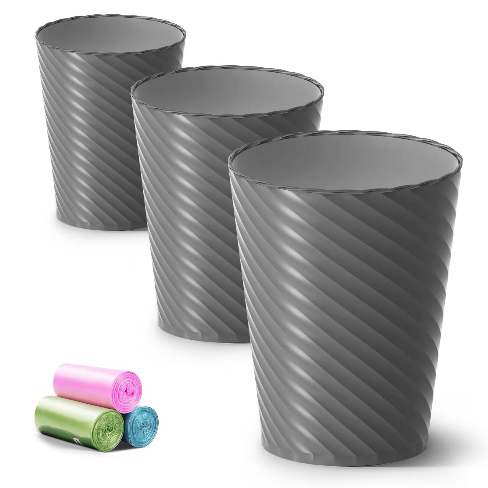 Bathroom Trash Can 3 Pack (3 Count)
