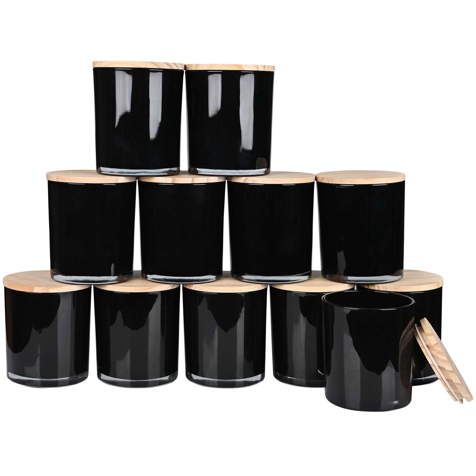 Thick Candle Jars for Making Candles 12 Pcs (12 Count)