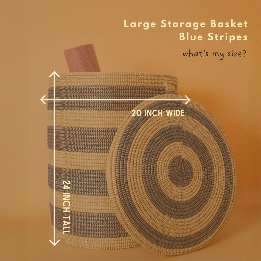 Large Storage Basket with Lid