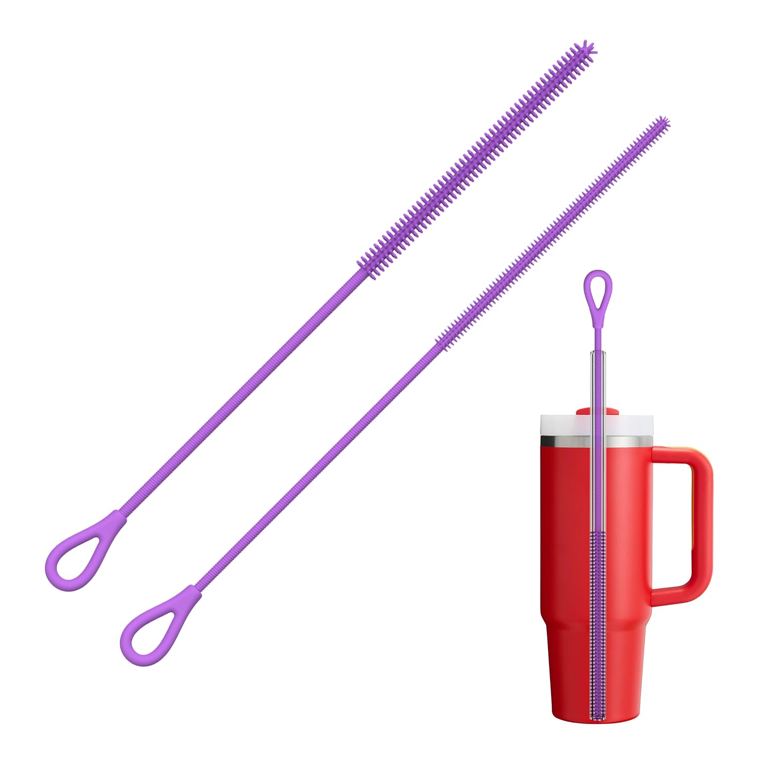 Silicone Straw Cleaner Brush (2 Count)