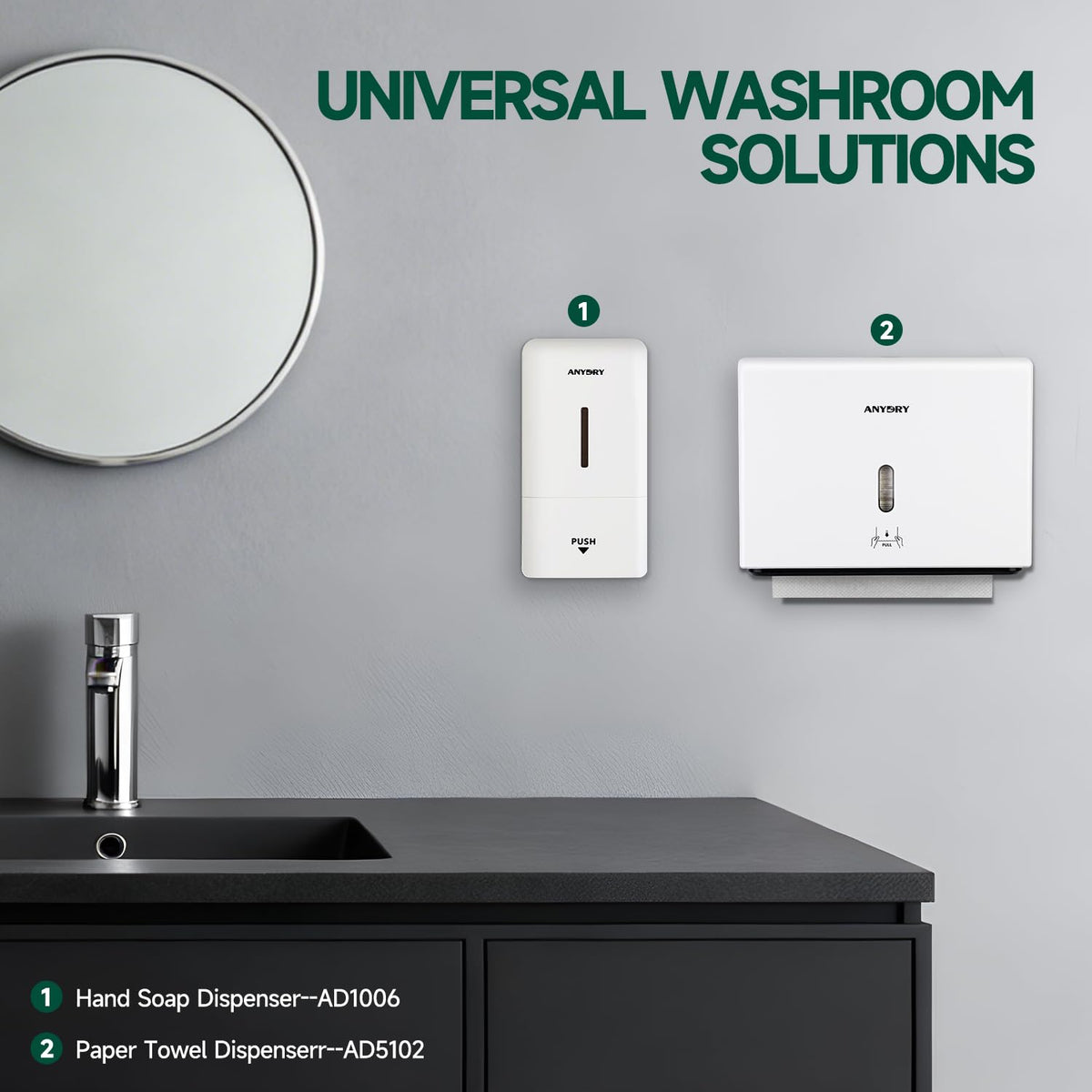 200 Sheet Paper Towel Dispenser Wall Mount (200 Count)