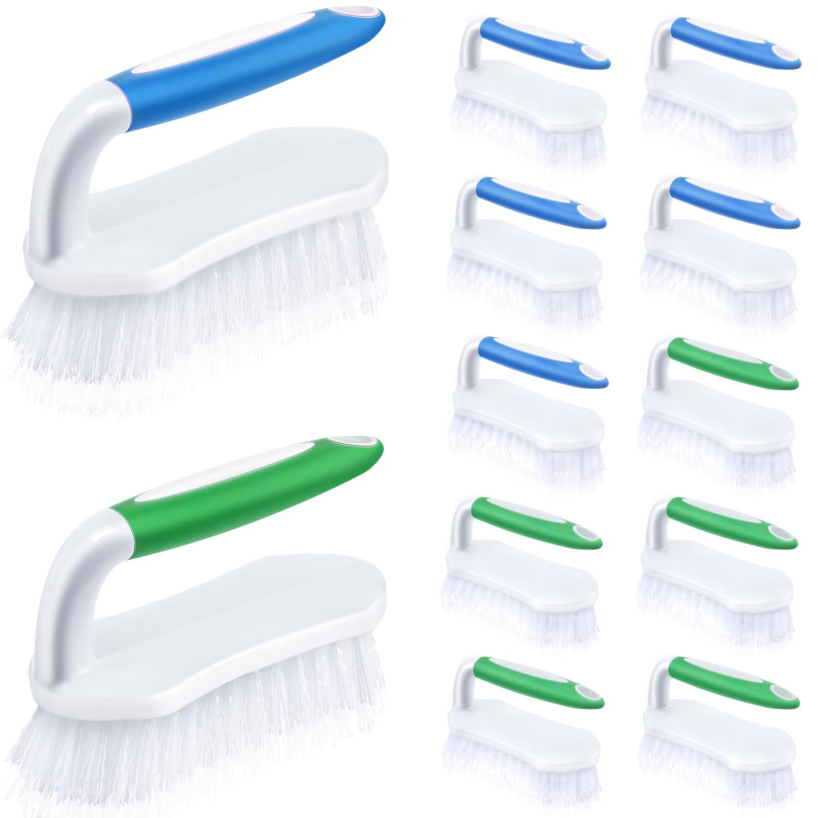 12 Pcs Scrub Brush for Cleaning with Handle Comfortable to Grip Heavy