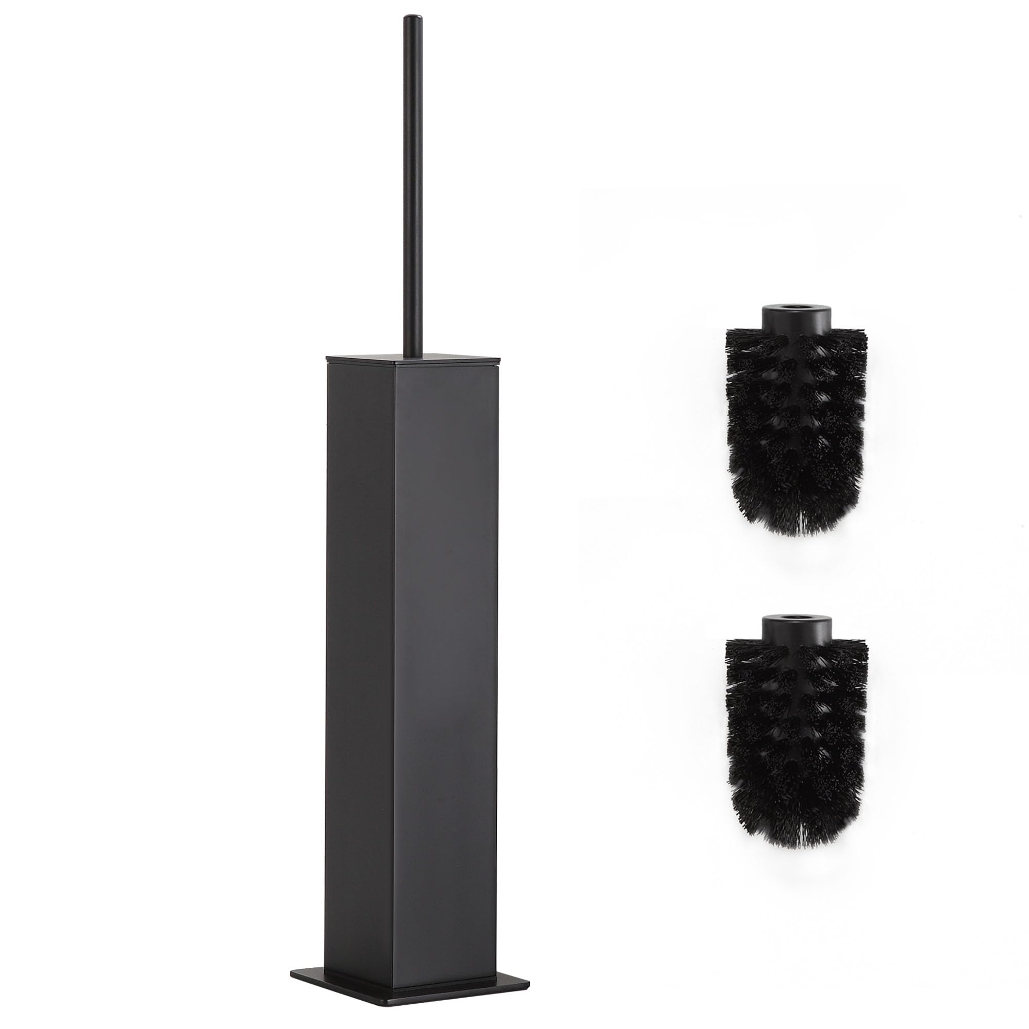 Black Toilet Brush and Holder