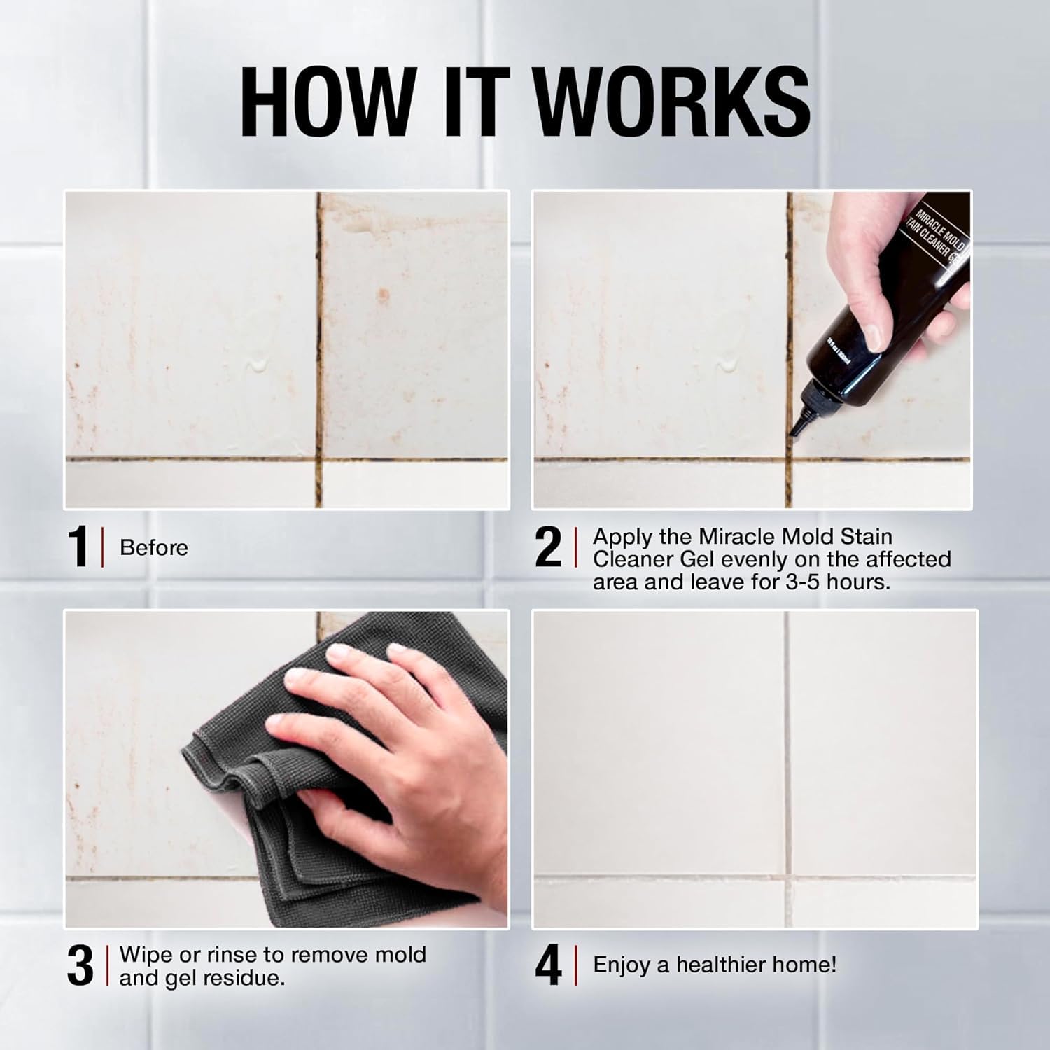 Miracle Mold Stain Remover Stain Gel (10 Fl Oz)
