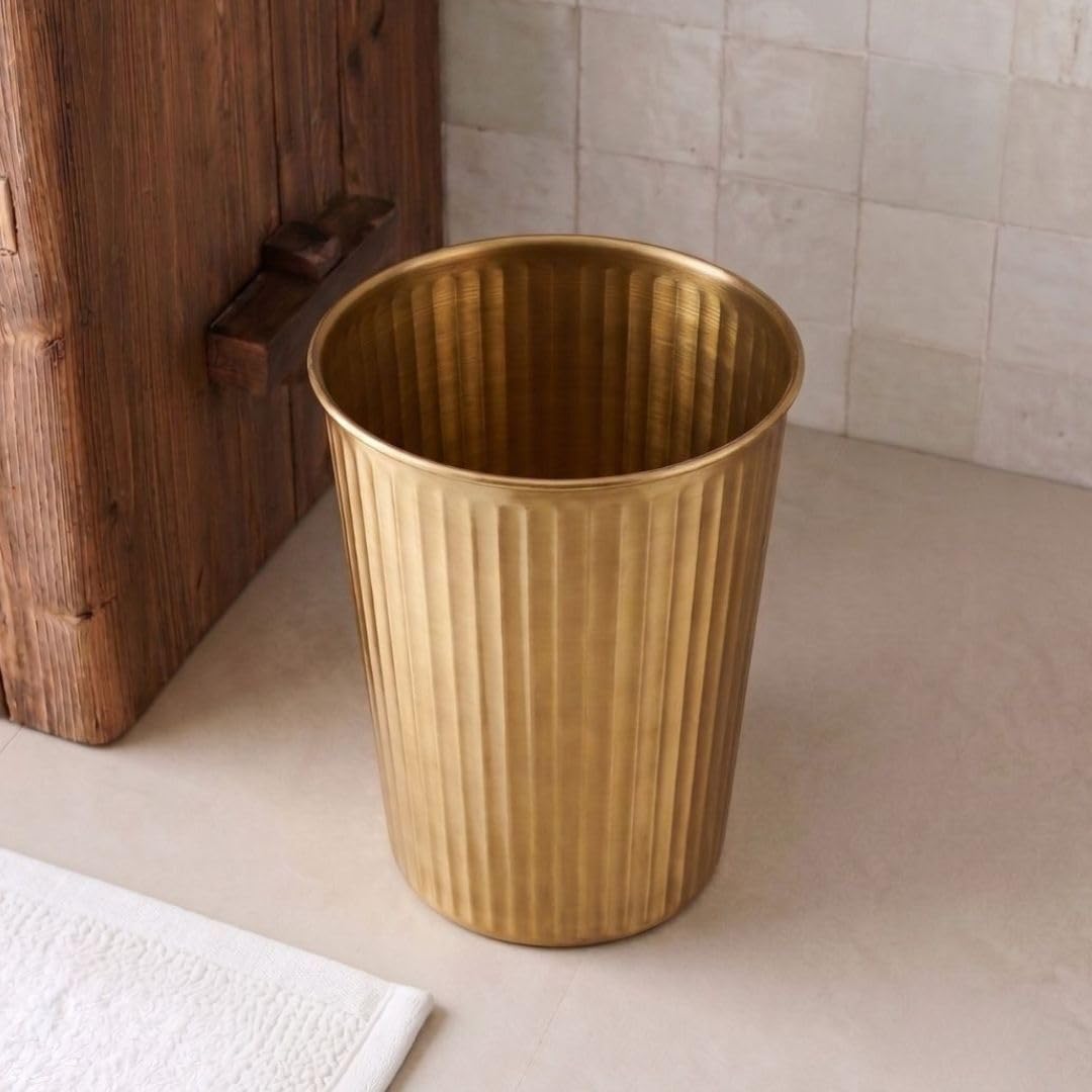 Metal Bathroom Trash Can