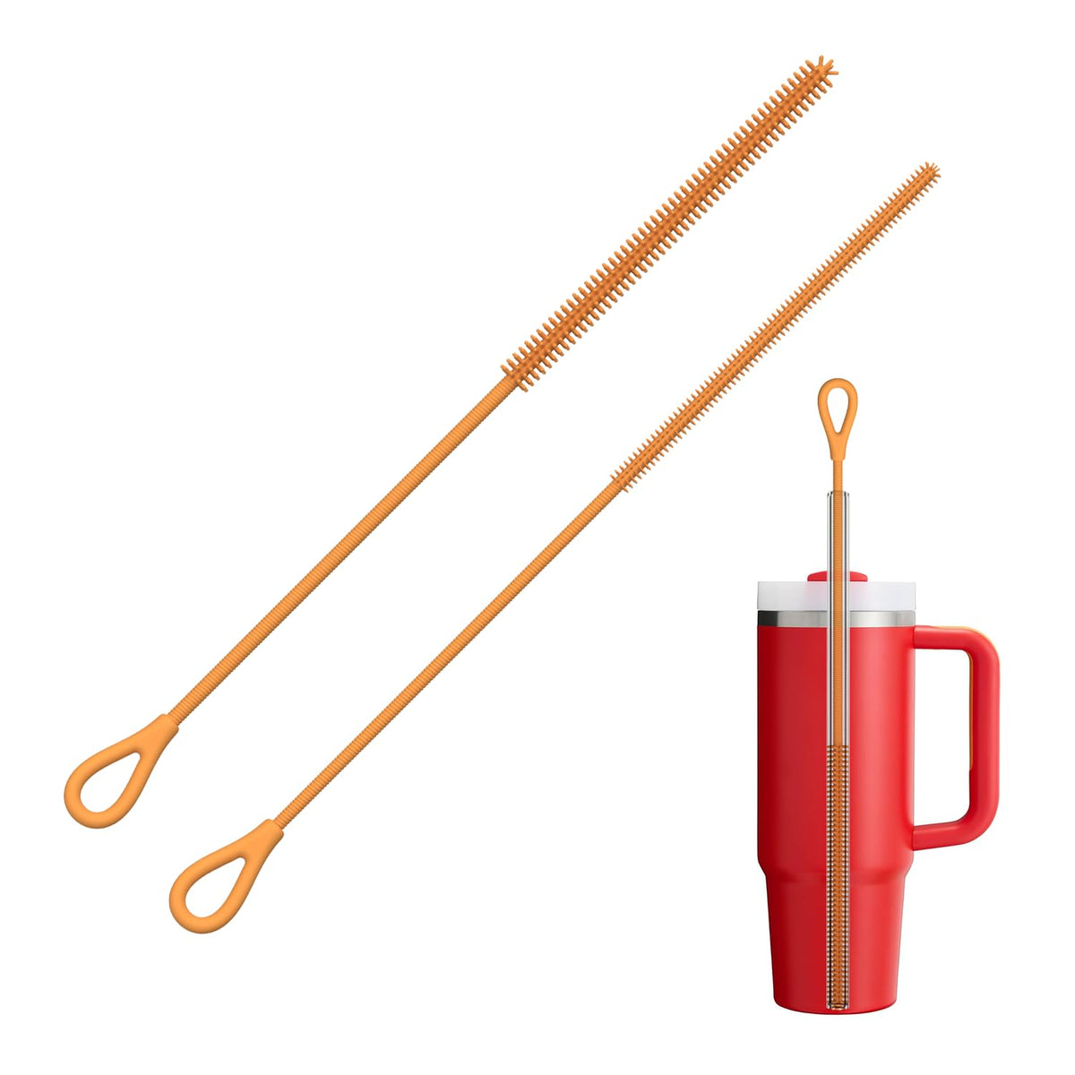 Silicone Straw Cleaner Brush (2 Count)