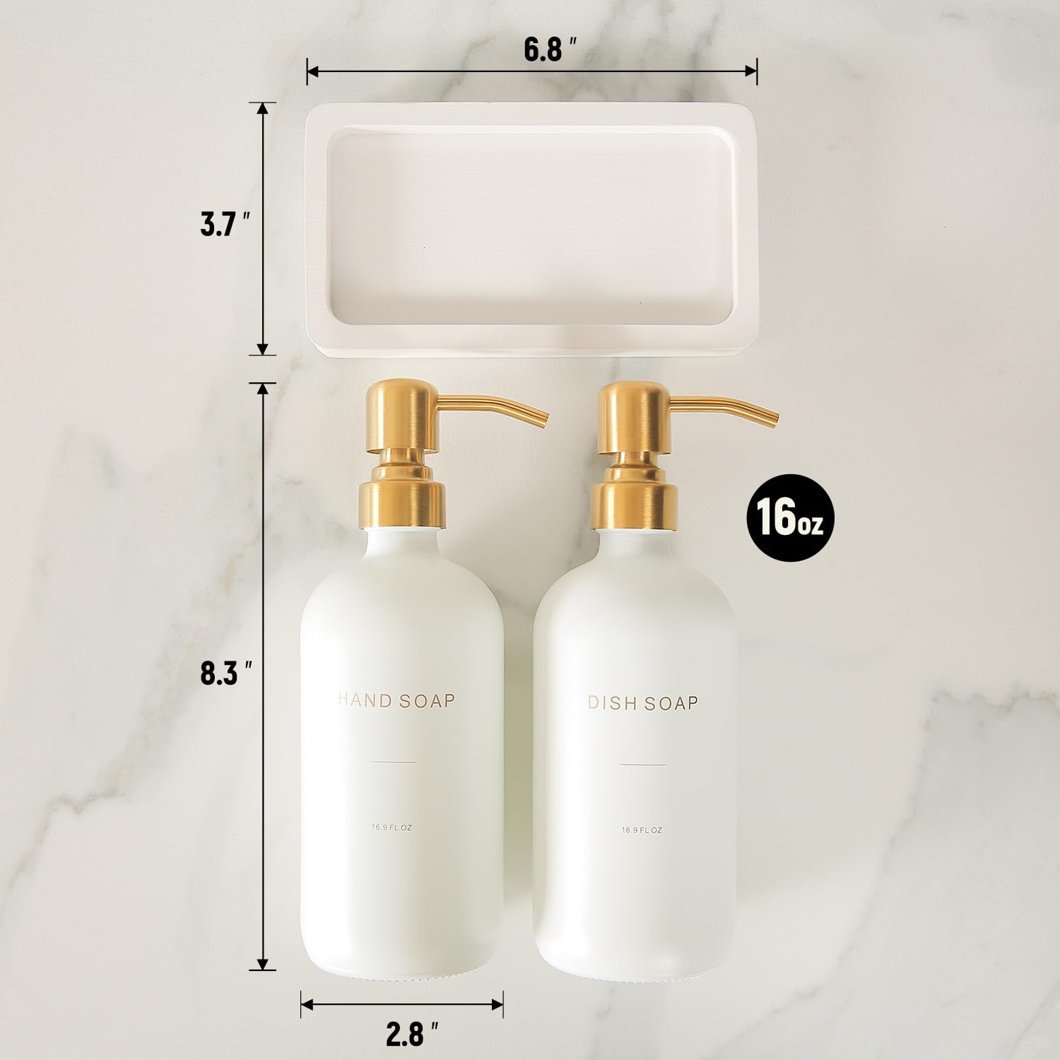 Gold Soap Dispenser Set (2 Count)