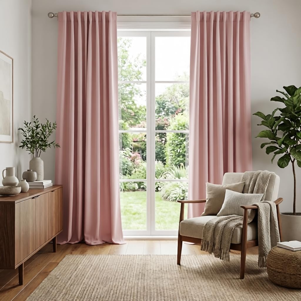 Extra Long Blackout Curtains for Living Room 108 inches Extra Long (2 Count)