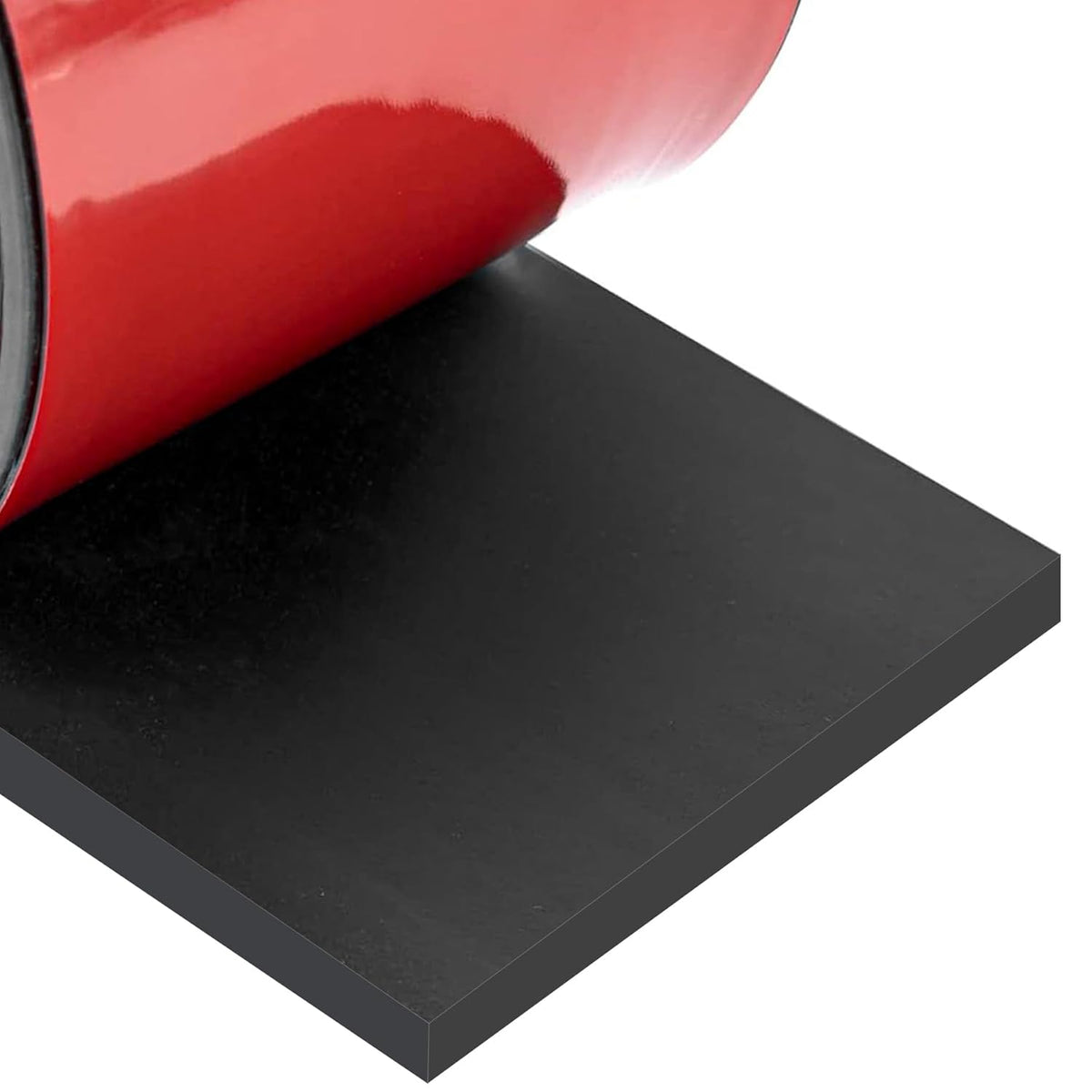 Neoprene Rubber Strips Self Adhesive Sheets, Rolls & Strips with Adhesive Backing Rubber Pads Self Stick Seal Gasket Tape for Matting Padding - 3" Wide x 1/5" Thick x 10' Long