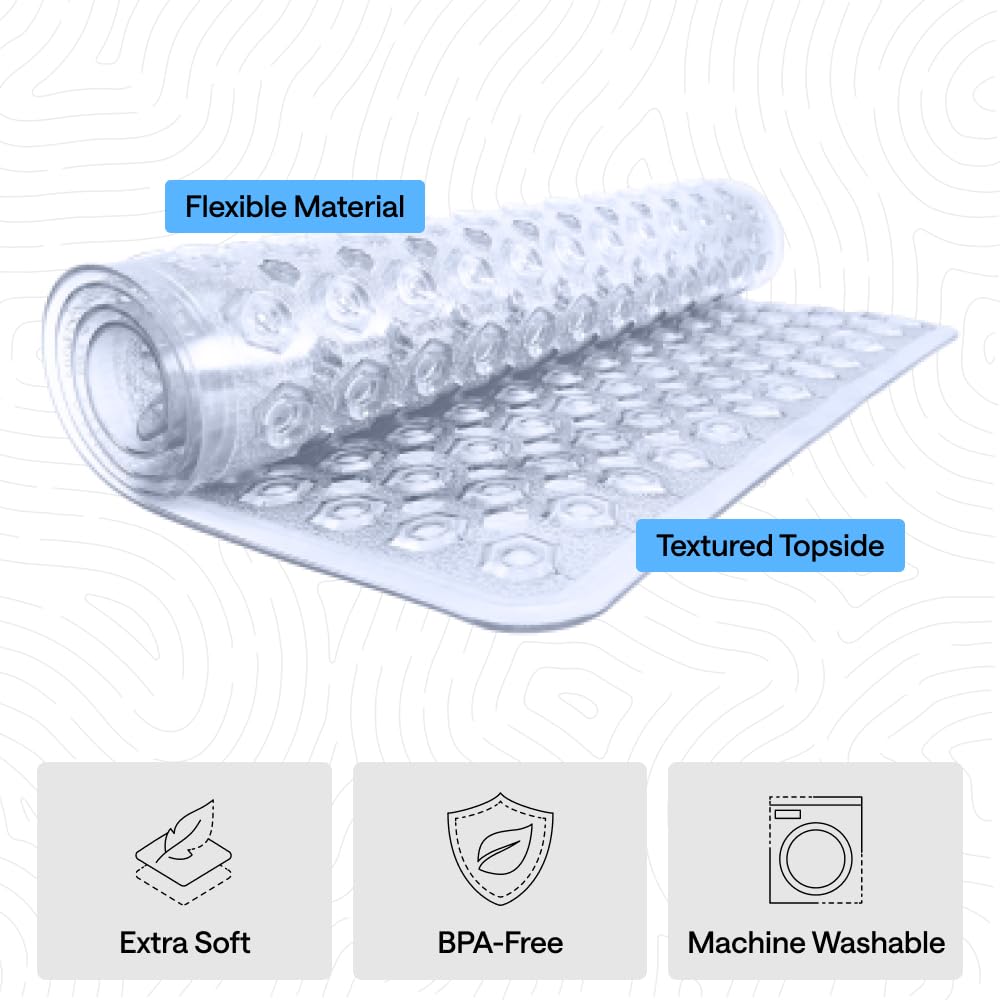 Patented Bath Tub Shower Mat (2 Count)