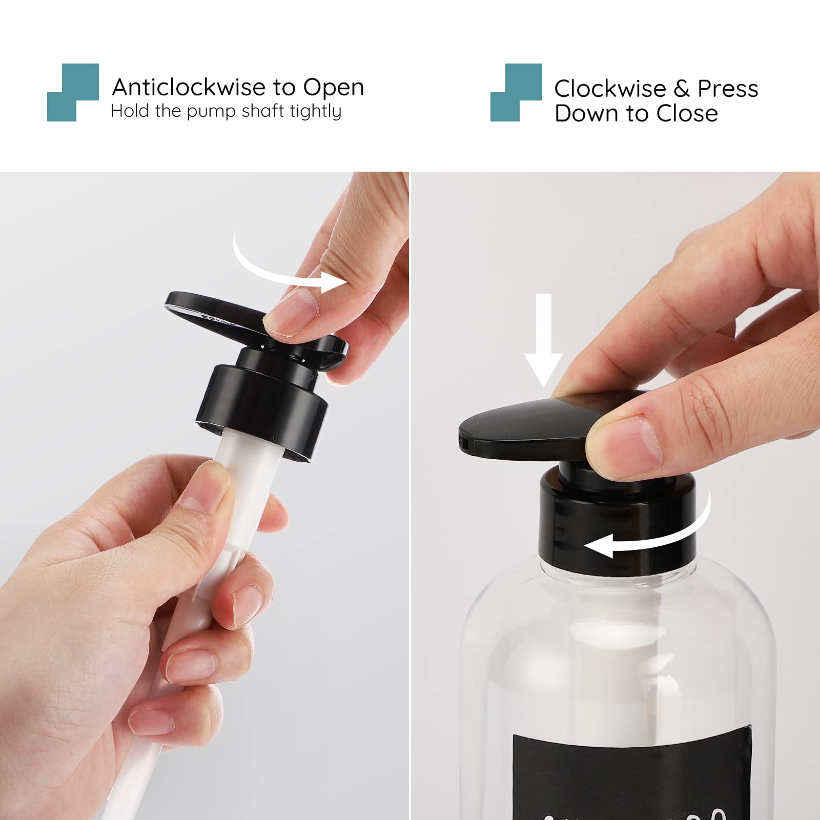 3pcs Refillable Shower Bottles (3 Count)