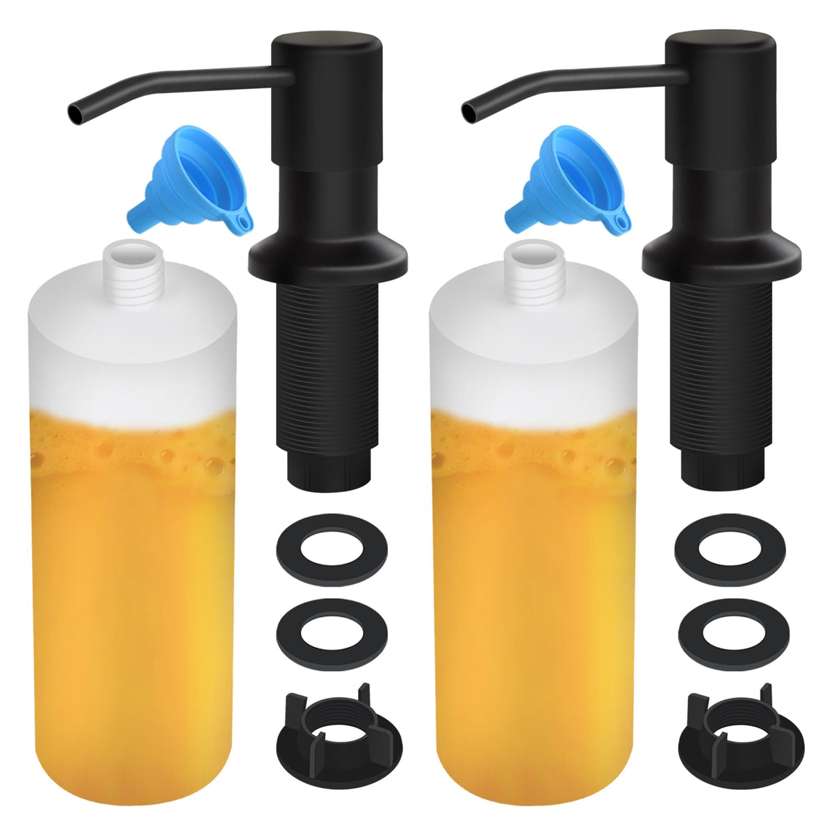 Soap Dispenser for Kitchen Sink (2 Count)