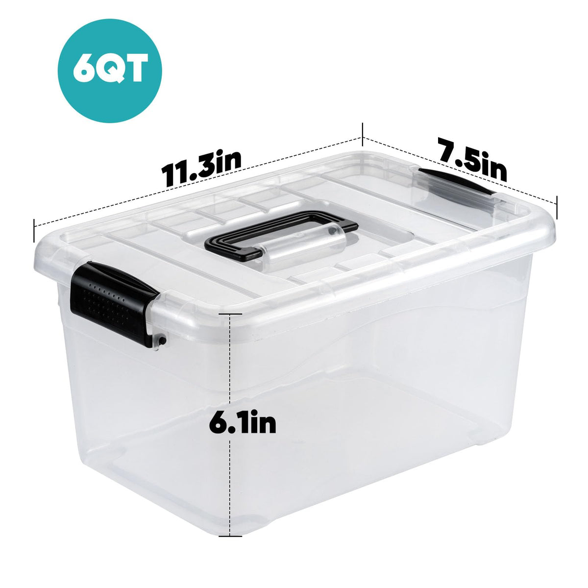 Plastic Storage Bin (12 Count)