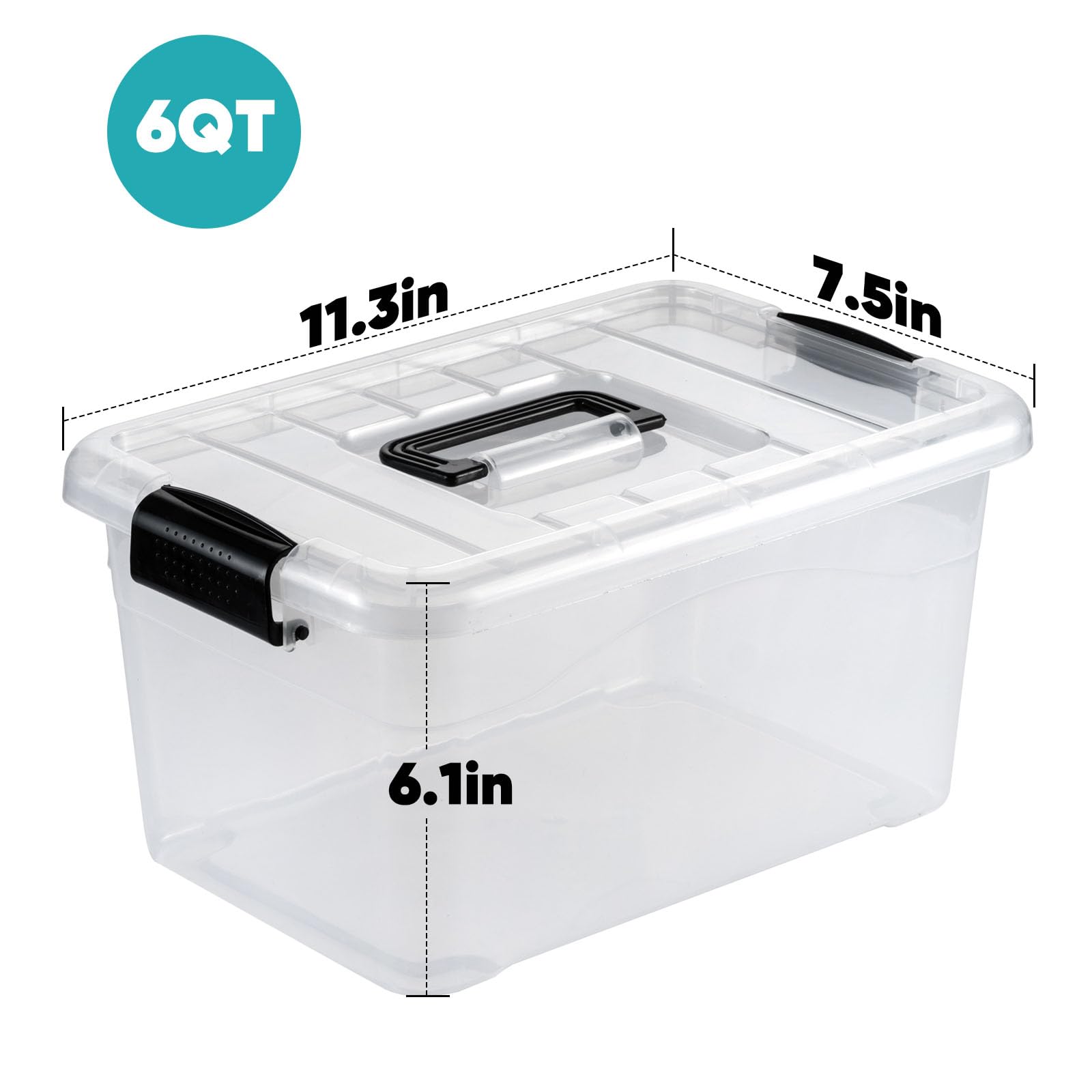 Plastic Storage Bin (12 Count)