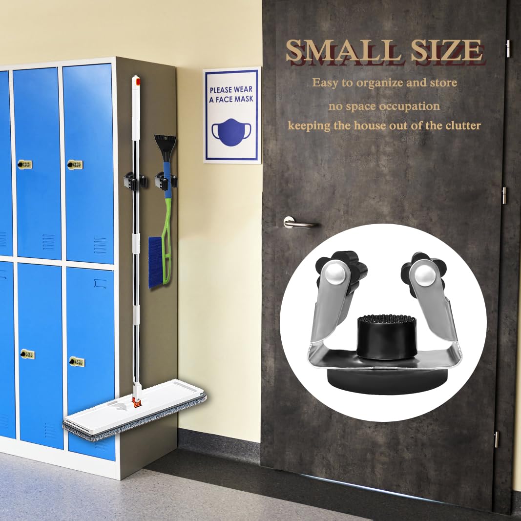 Magnetic Mop Broom Holder Wall Mount