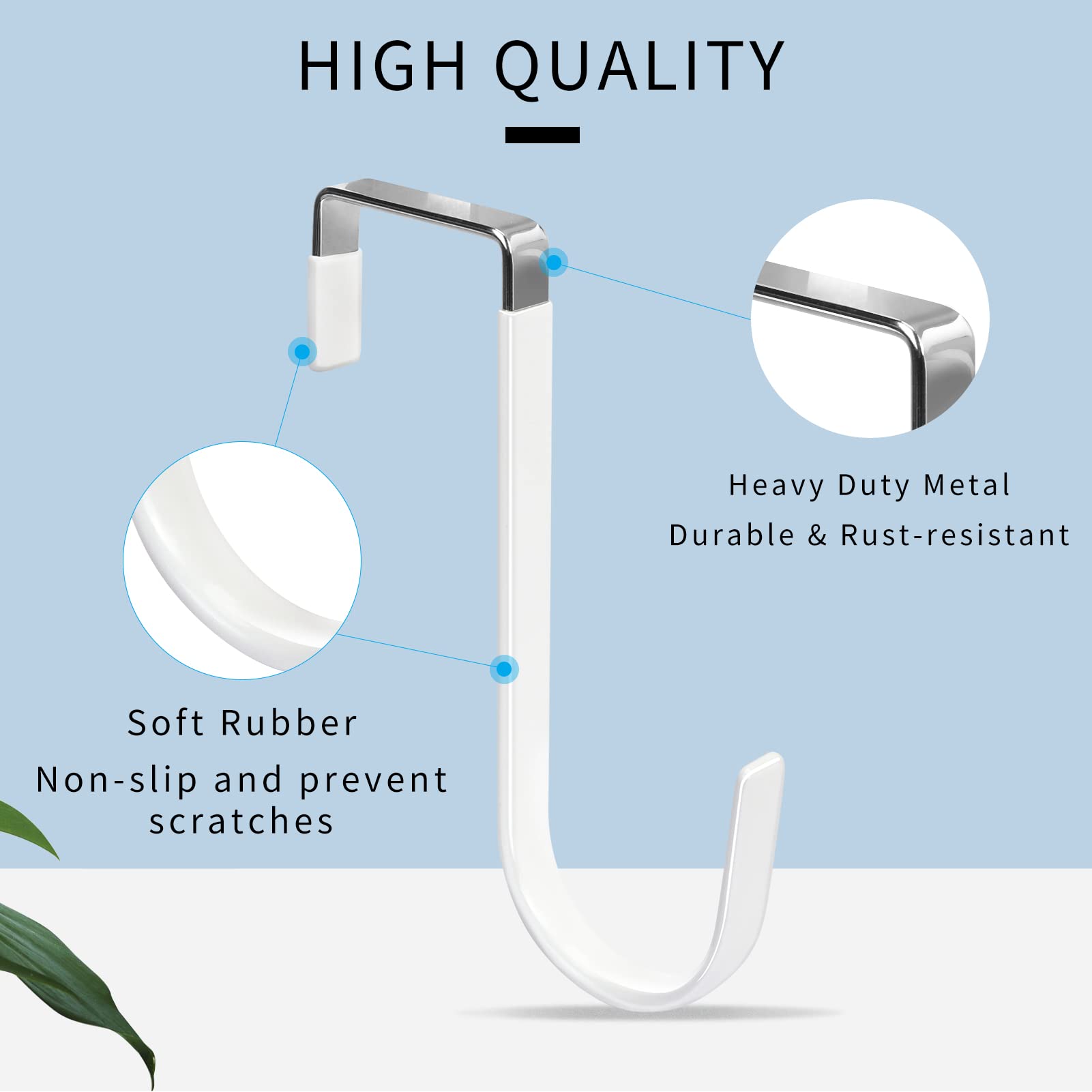 Over the Door Hooks (8 Count)