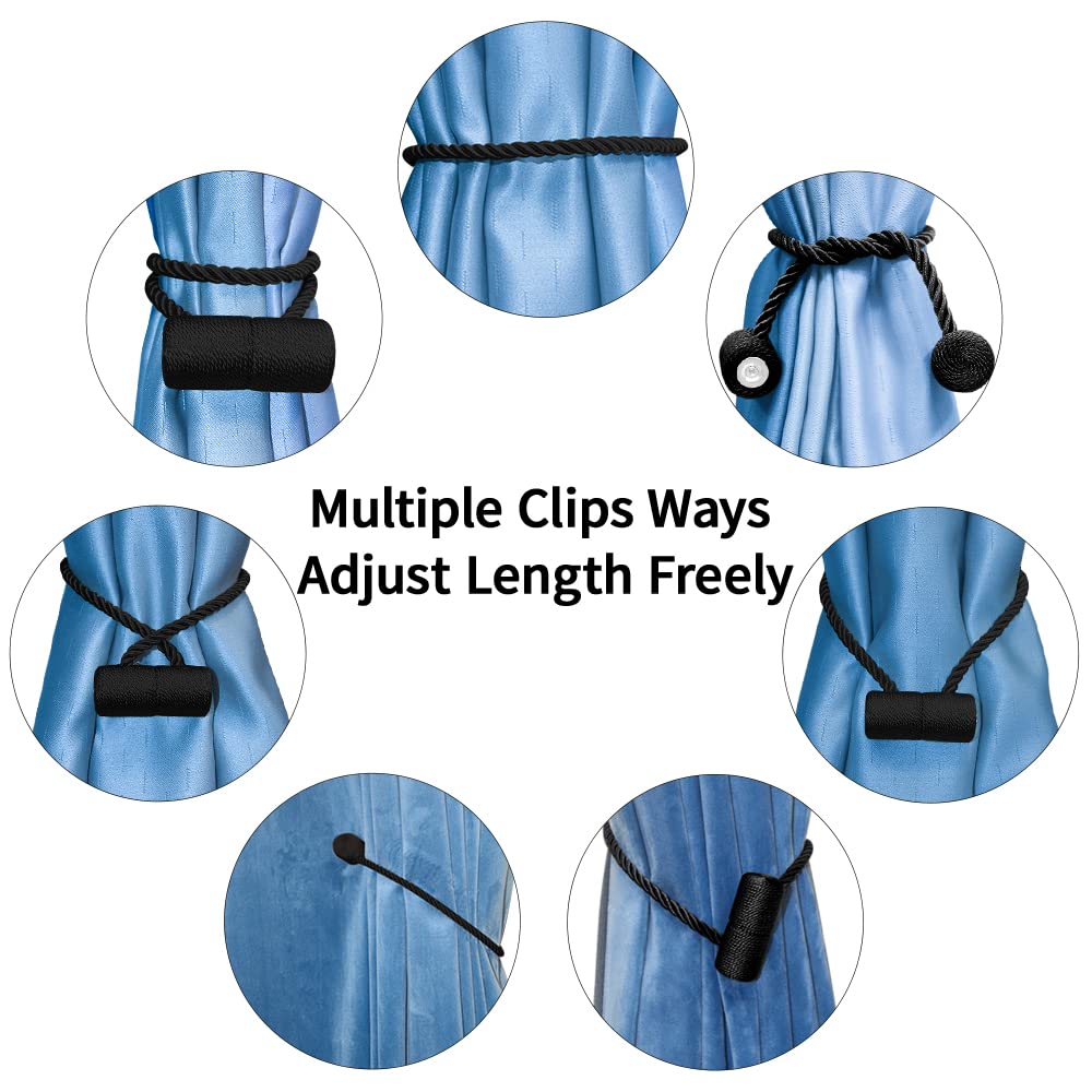 18 Inch Strong Magnetic Curtain Tiebacks (4 Count)
