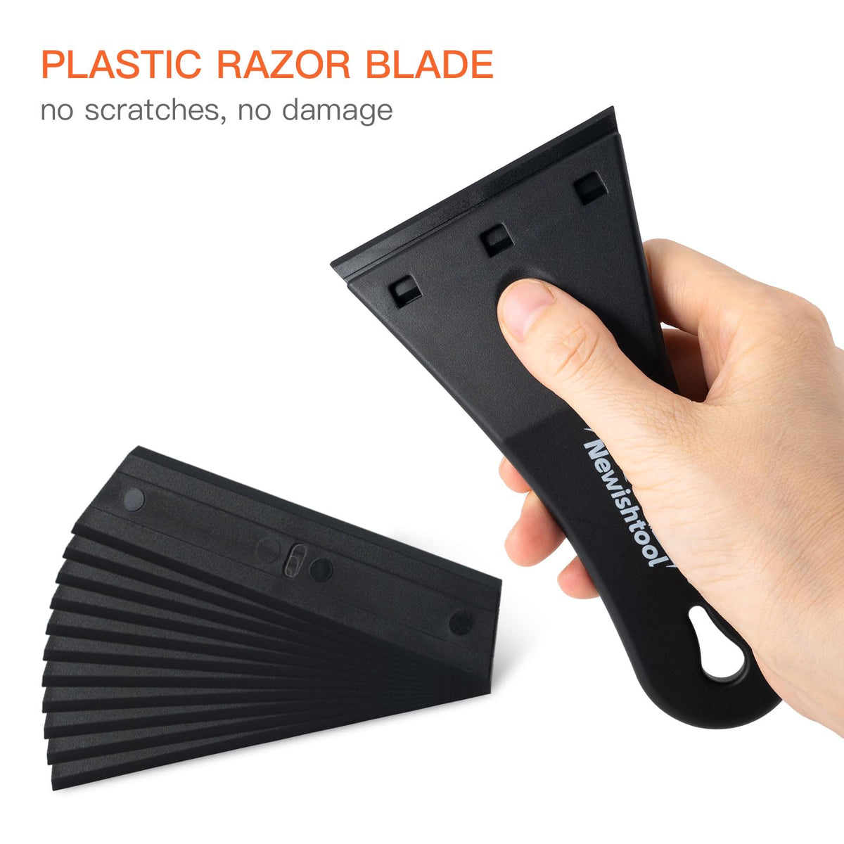 Plastic Razor Scraper with 3