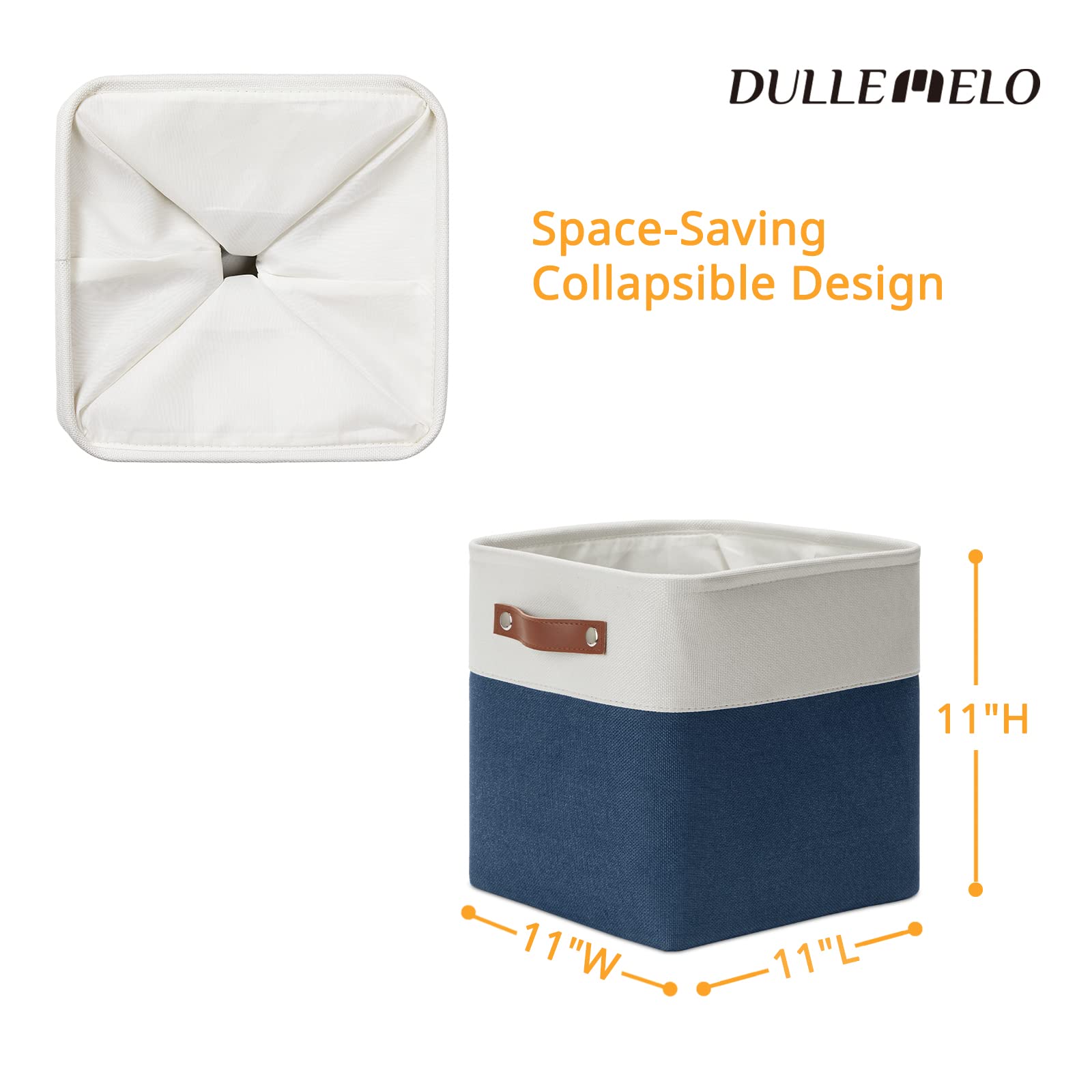 Set of 4 Storage Cubes Baskets for Organizing (4 Count)