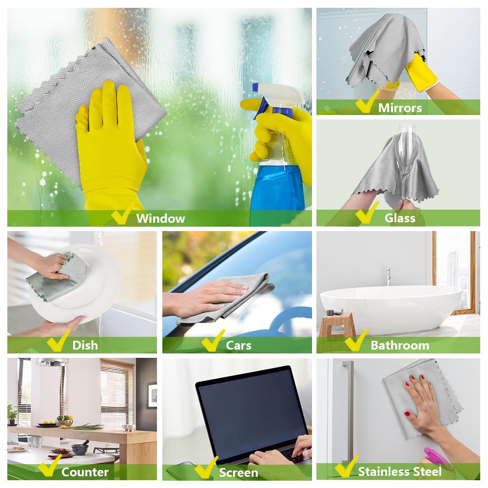 Glass Cleaning Cloths 6 PK (6 Count)