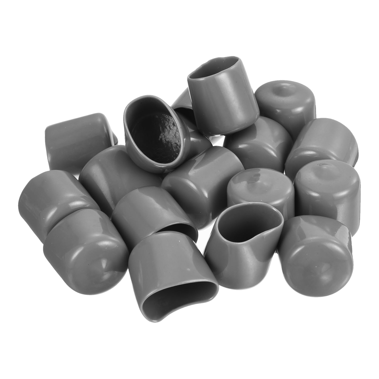 20pcs Rubber End Caps Protective Caps 26mm ID Vinyl PVC Round Tube Bolt Cap Cover Screw Thread Protectors