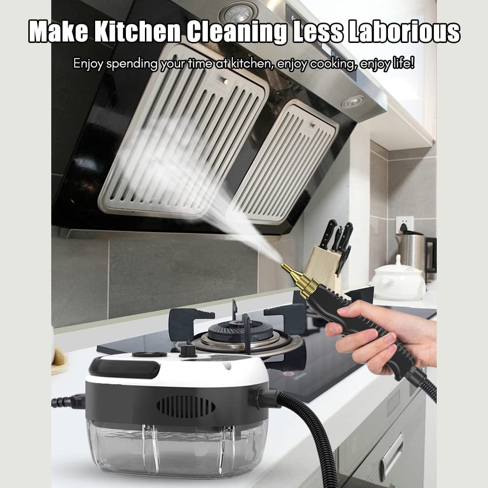 Handheld Steam Cleaner Pressurized with Brush Heads and Gloves