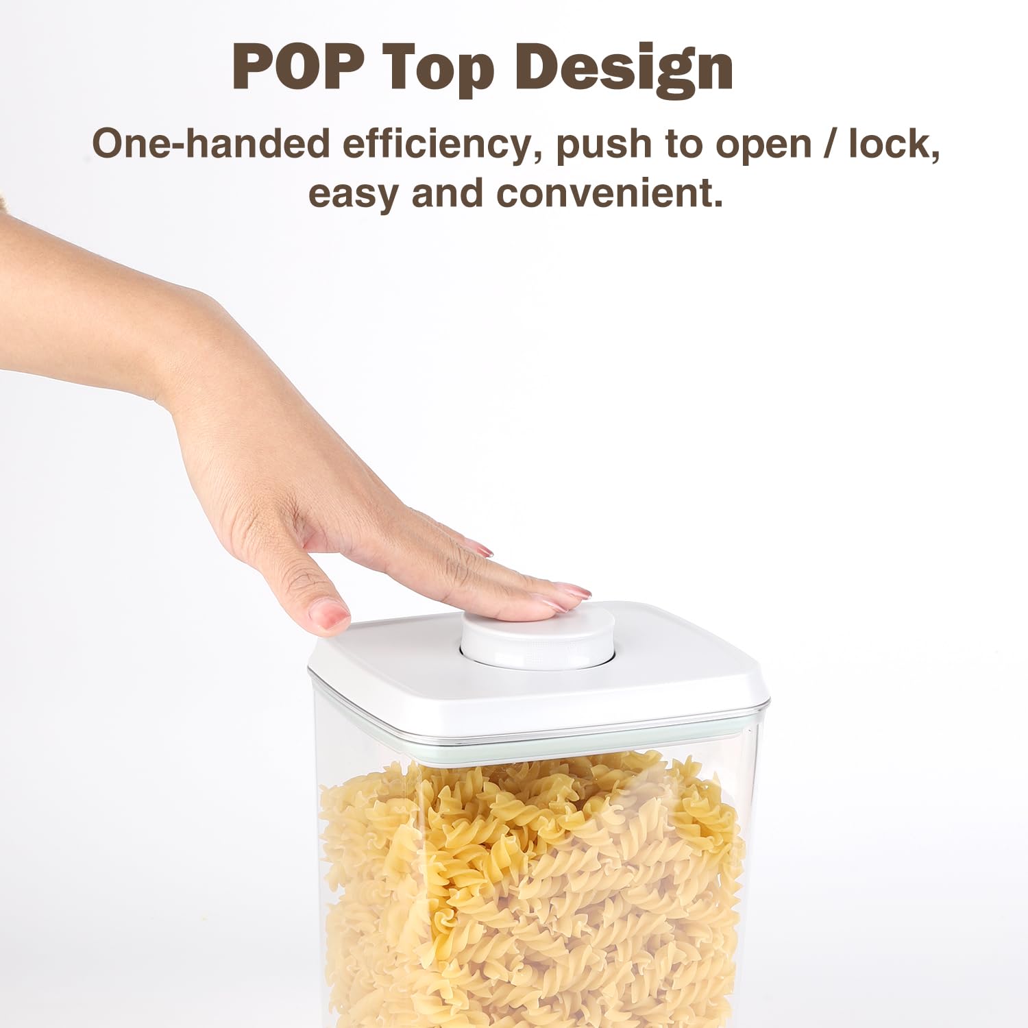 Pop Food Storage Containers Set Airtight Food Storage Containers with Pop Lids