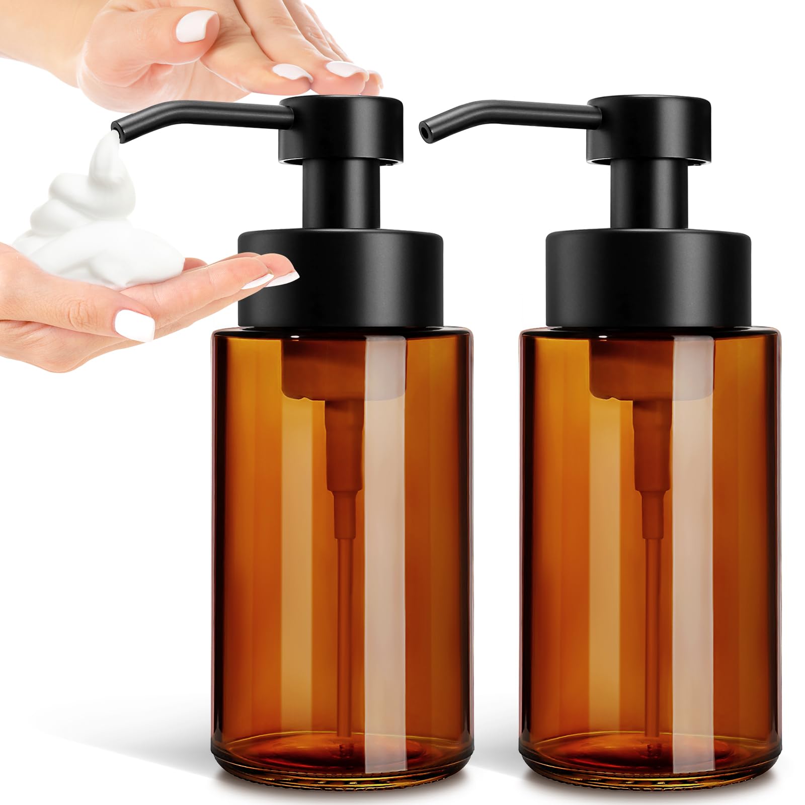 Glass Foaming Soap Dispenser (2 Count)
