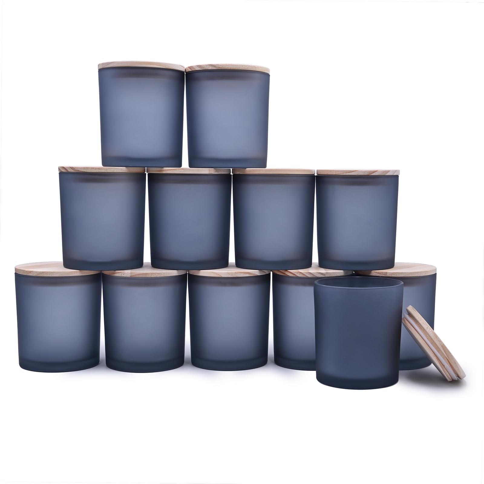 14 OZ Thick Candle Jars for Making Candles 12 Pcs (12 Count)